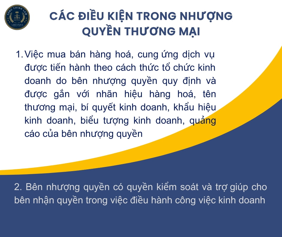 cac dieu kien trong nhuong quyen thuong mai