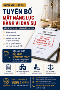 tuyên bố mất năng lực hành vi dân sự