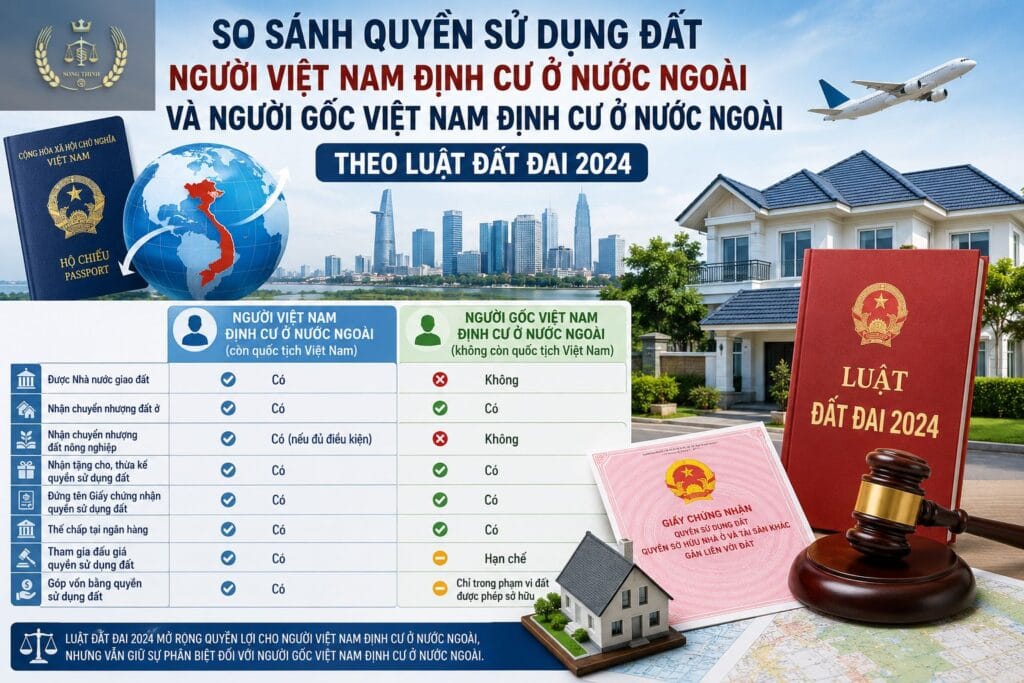 Người Việt Nam định cư ở nước ngoài và người gốc Việt Nam có quyền sử dụng đất như nhau không? 1 NGUOI VIET NAM DINH CU O NUOC NGOAI