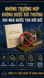 Những trường hợp không được bồi thường khi Nhà nước thu hồi đất