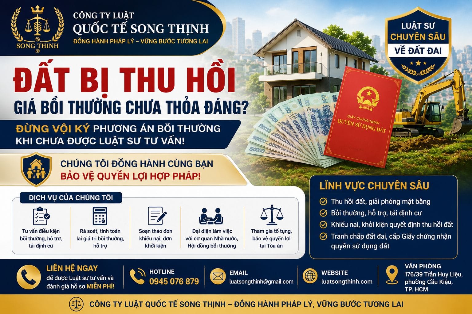 Bồi thường, hỗ trợ, tái định cư khi Nhà nước thu hồi đất 2024 1 đất bị thu hồi gia boi thuong chua thoa dang