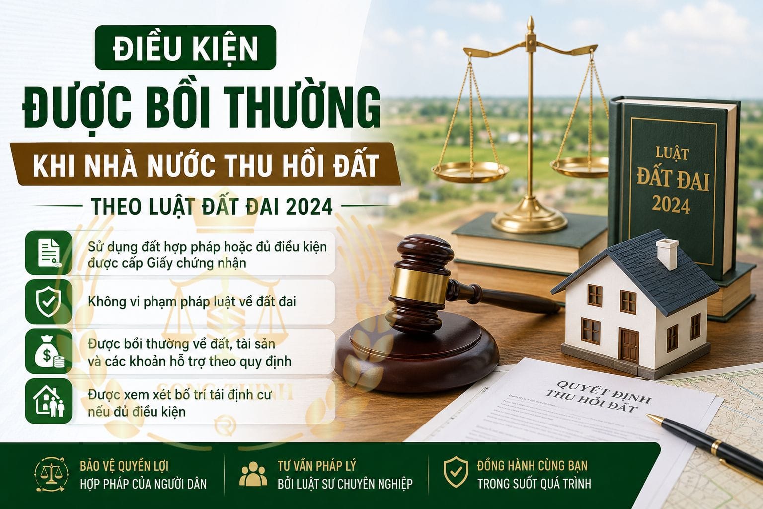 Điều kiện được bồi thường khi Nhà nước thu hồi đất theo Luật Đất đai 2024: 10 điều người dân cần biết 1 dieu kien duoc boi thuong khi nha nuoc thu hoi dat
