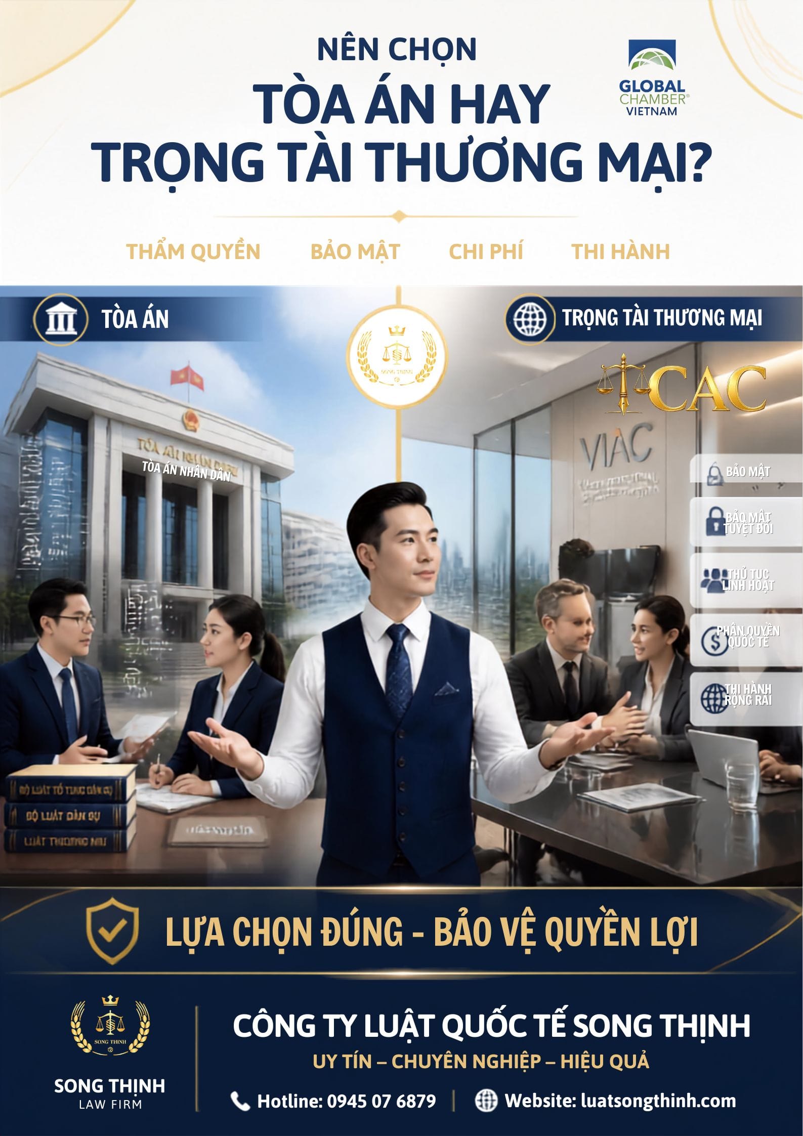 So sánh lựa chọn Tòa án hay Trọng tài thương mại khi giải quyết tranh chấp