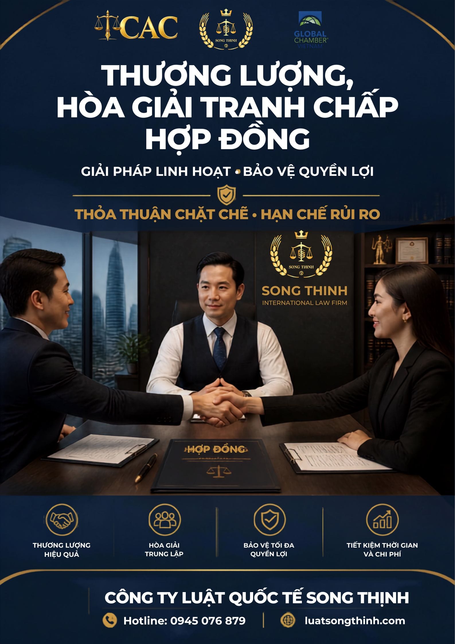 Thương lượng hòa giải tranh chấp hợp đồng thương mại với sự hỗ trợ của luật sư