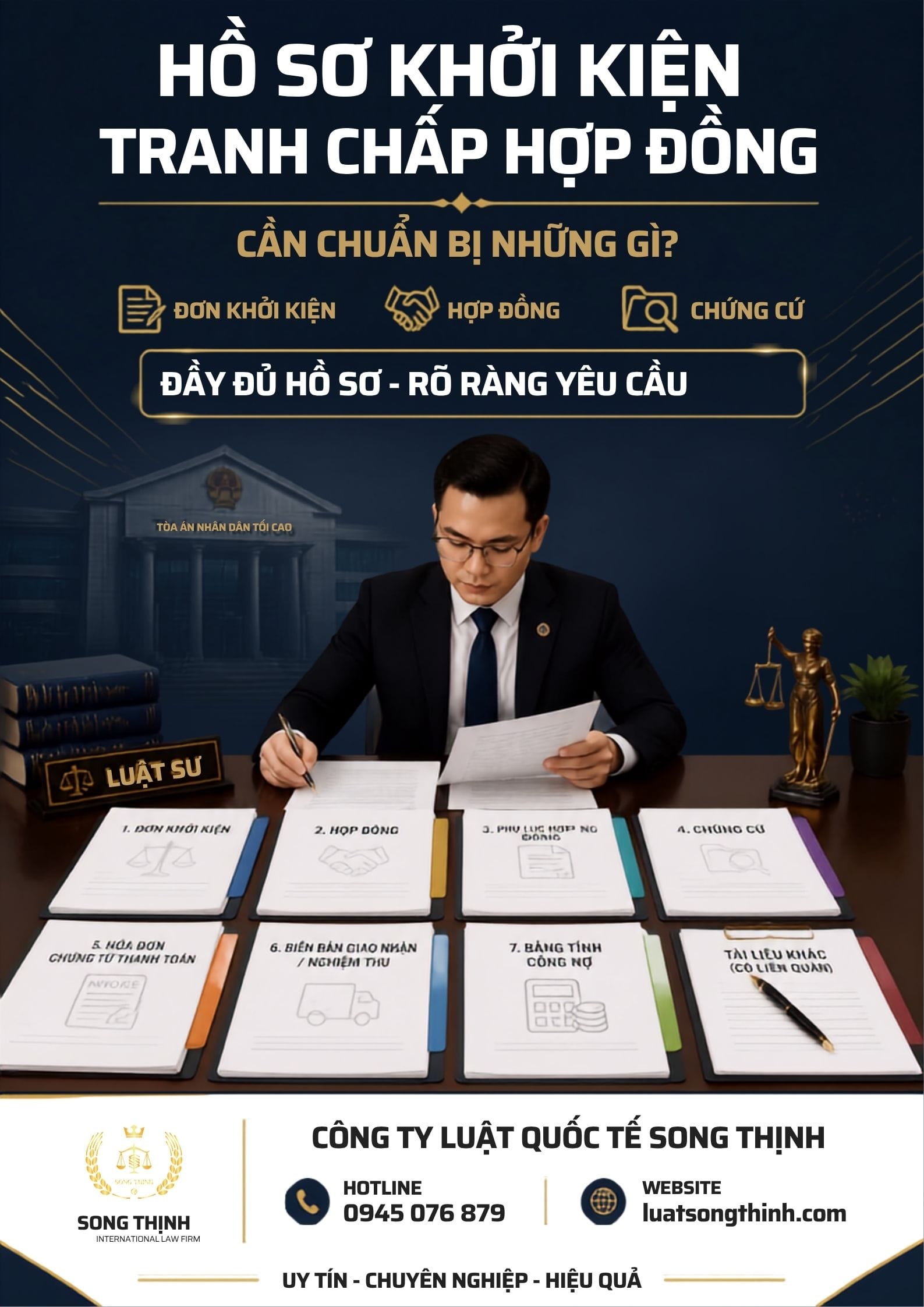 Luật sư hướng dẫn chuẩn bị hồ sơ khởi kiện tranh chấp hợp đồng