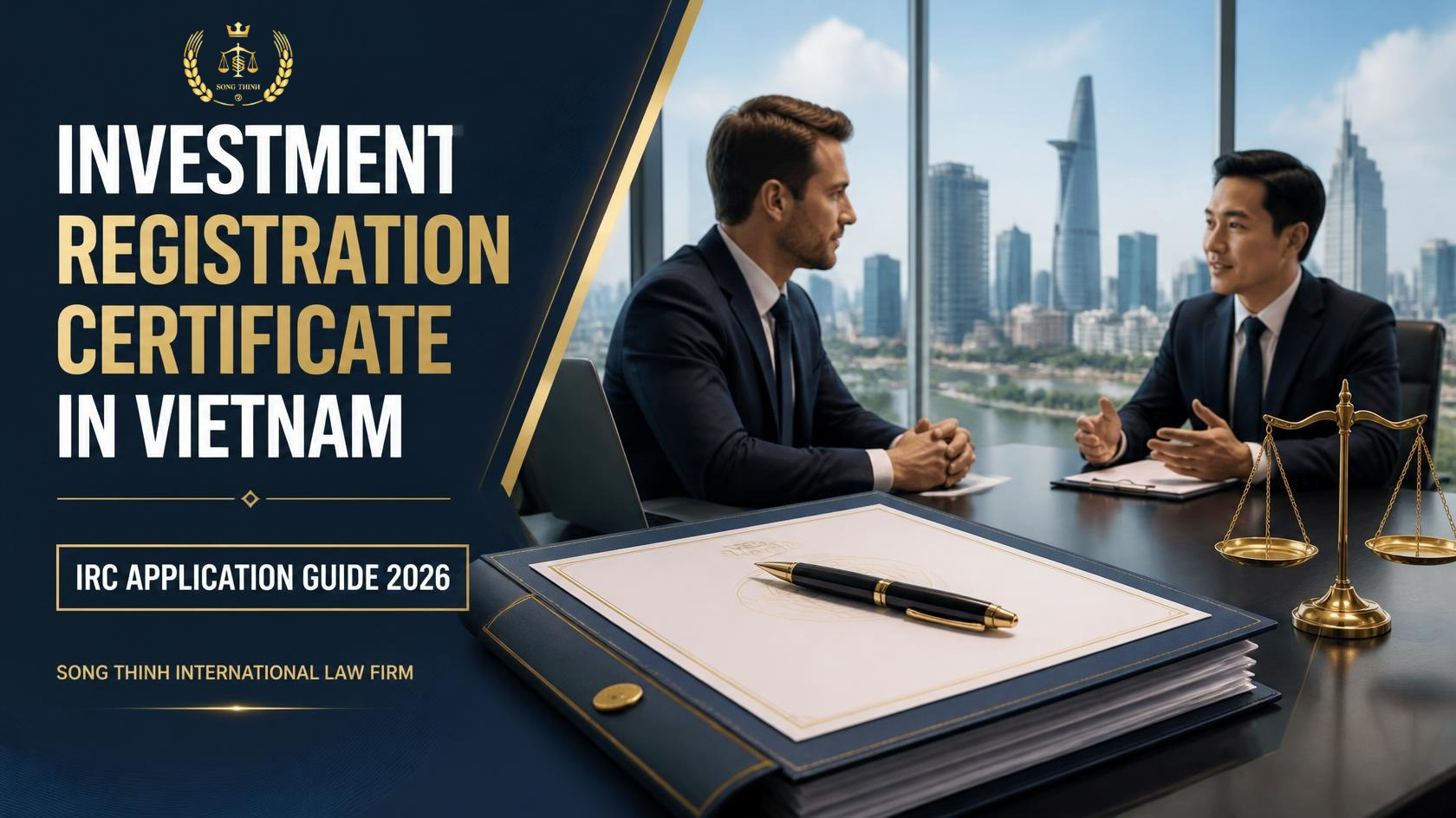 Investment Registration Certificate Vietnam: 2026 Guide 1 Investment Registration Certificate Vietnam – IRC Application Procedures 2026 – Song Thinh International Law Firm