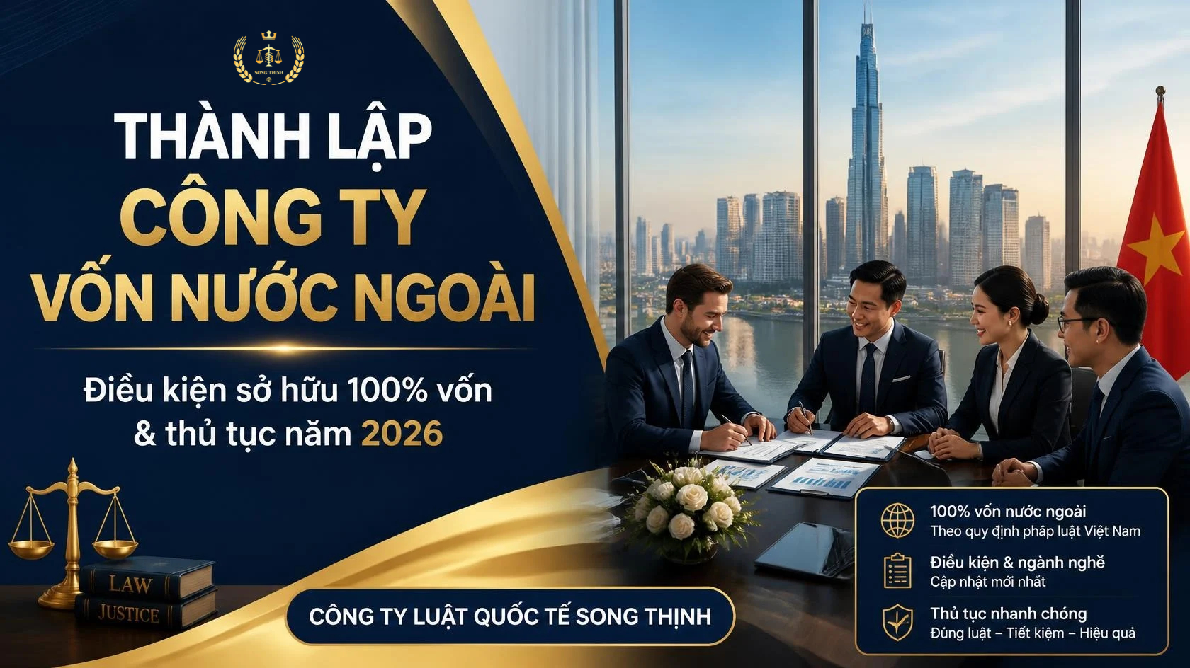 Thành lập công ty vốn nước ngoài năm 2026: Thủ tục A-Z 1 thanh lap cong ty von nuoc ngoai 2026